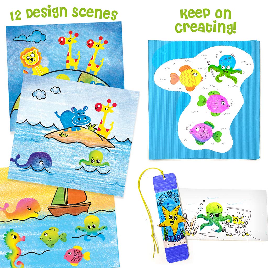 Imagimake Animal Stamp Art Kit for Kids Ages 3-5 | Easter Crafts with Washable Ink & Blending Pens | Creative Stamping Toys for Toddlers | Perfect Easter Gift for Boys & Girls | Fun Classroom & Birthday Party Activity
