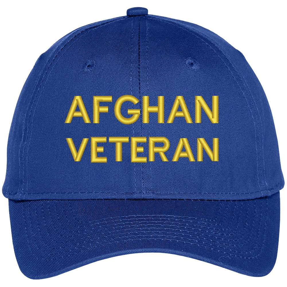 Trendy Afghan Veteran Embroidered Military Baseball Cap - Patriotic Army Hat for Men & Women - Perfect for Outdoor Activities, Veterans Events & Military Appreciation