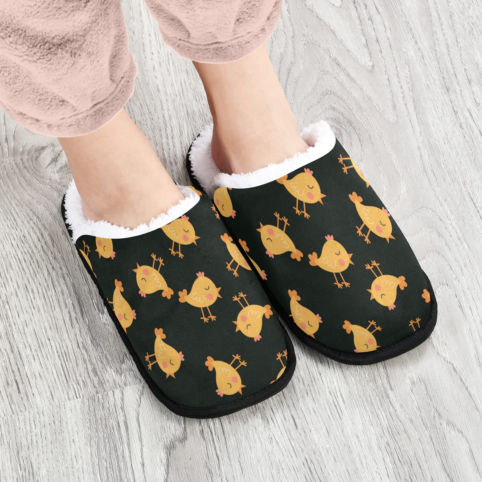 Visesunny Memory Foam Slippers for Women & Men - Winter Warm Cotton House Slippers, Cozy Indoor Outdoor Shoes with Non-Slip Sole - Perfect for Home, Bedroom, Lounge & Backyard Use