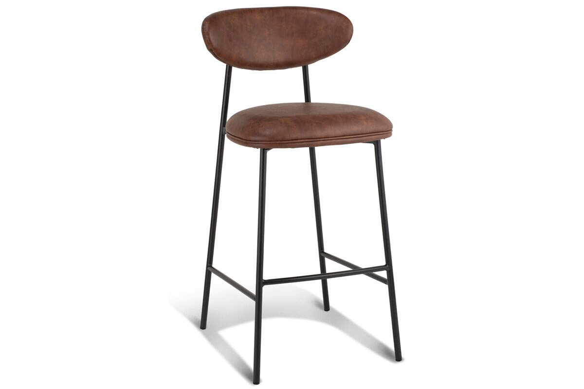 MS Hospitality Bonnie Stool - 29.5 Inch Seat Height [39H x 17.7W] - Perfect for Home Bar, Kitchen Island & Commercial Use