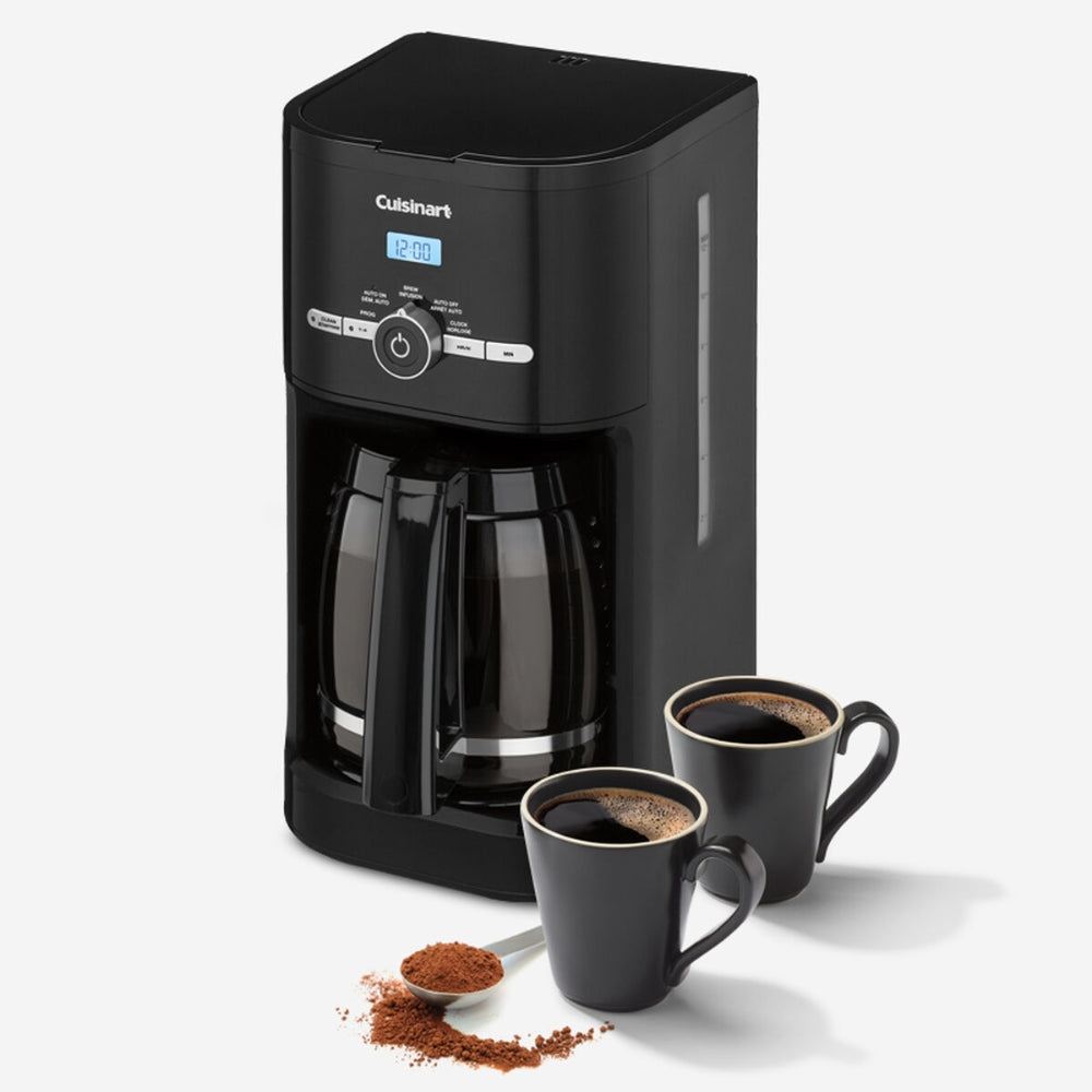 Cuisinart 12-Cup Programmable Coffee Maker with Auto Shutoff - Black Stainless Steel - Perfect for Home, Office & Kitchen Use