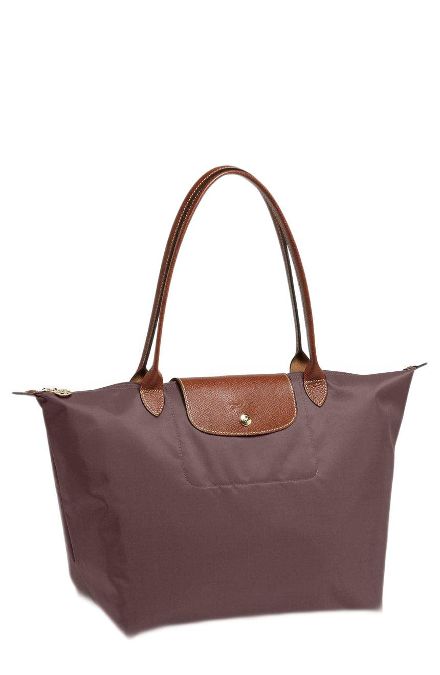 Longchamp Le Pliage Large Folding Tote Bag - Spacious Terra Brown Nylon Travel Tote for Women | Perfect for Work, Gym & Weekend Getaways