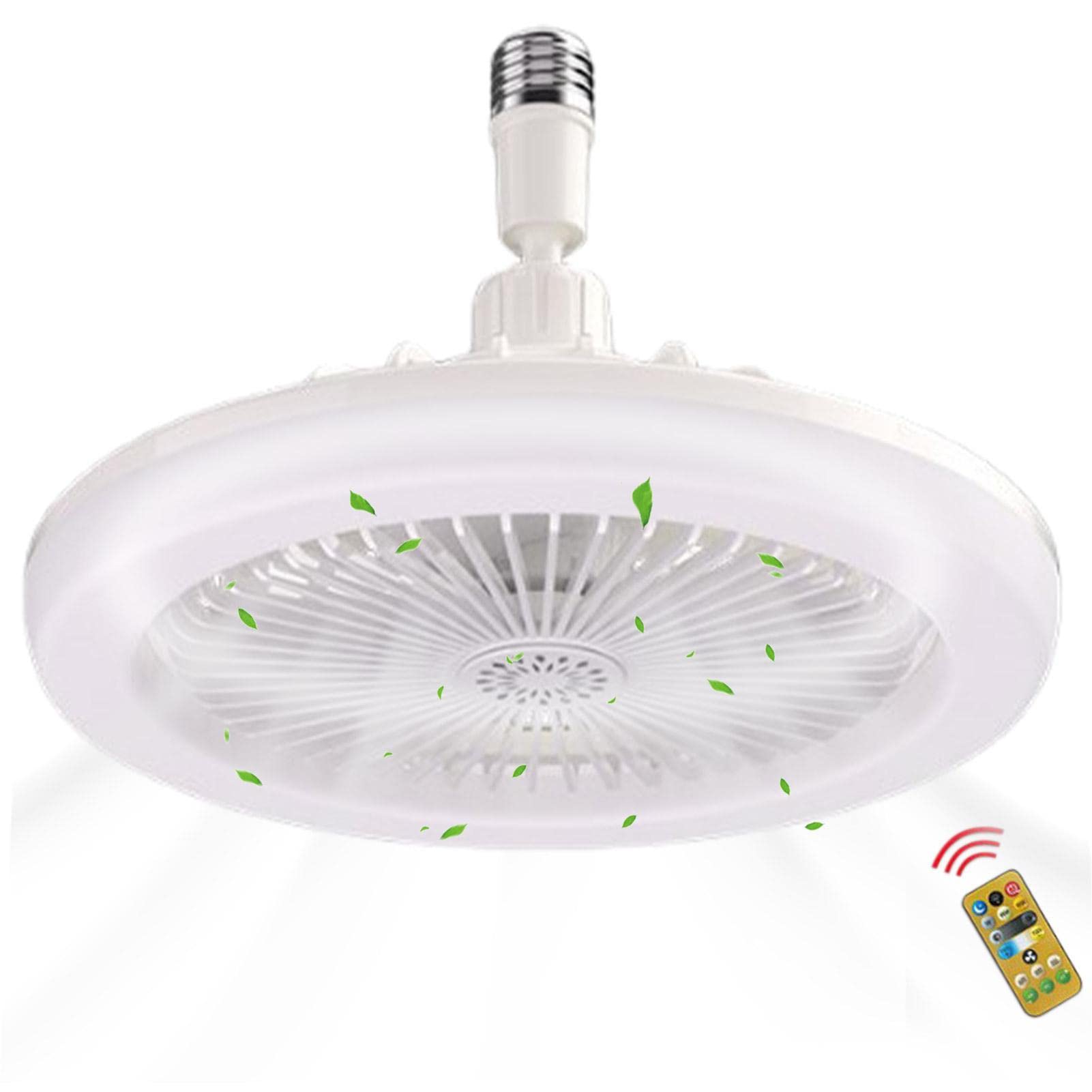 30W Dimmable Ceiling Fan with Light & Remote - Quiet Bedroom Fan for Home & Office