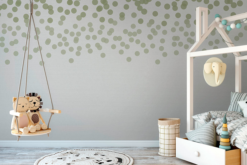 Designwalls 2 Falling Dots Wall Art - Modern Abstract Dot Pattern Canvas Print for Home & Office Decor - Perfect for Living Room, Bedroom or Workspace