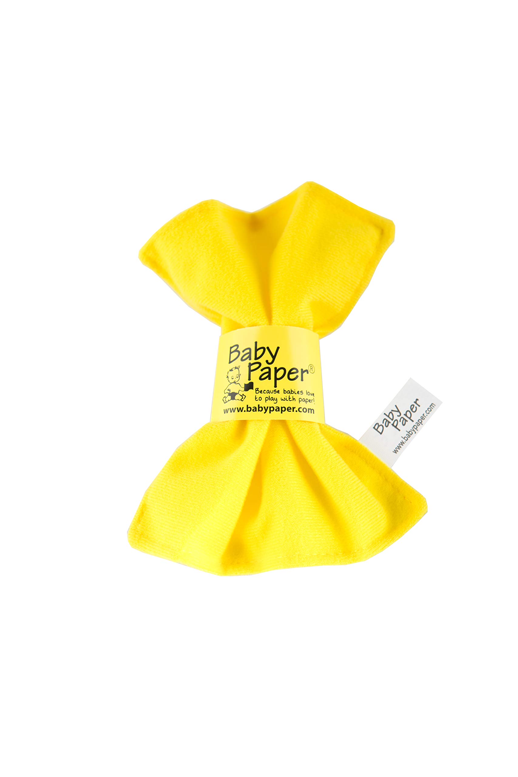Crinkly Baby Toy for Infants - Soft Sensory Toy for Newborns & Toddlers (Yellow) | Fun & Safe Developmental Playtime Gift