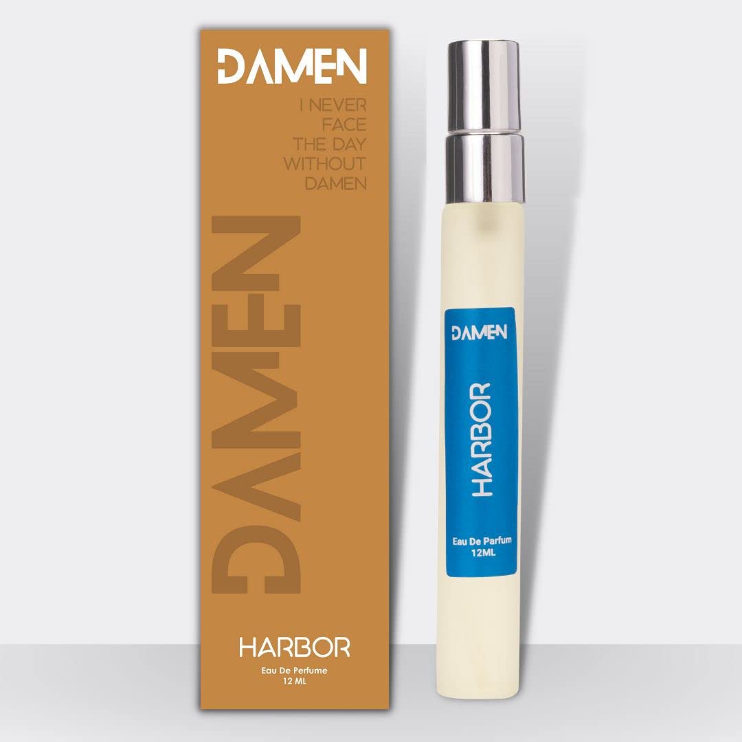 Luxury Men's Cologne - Long Lasting Fragrance Eau De Parfum - 12ml Travel Size Perfume Bottle (Harbor Scent) - Perfect for Gifts, Date Nights & Business Meetings