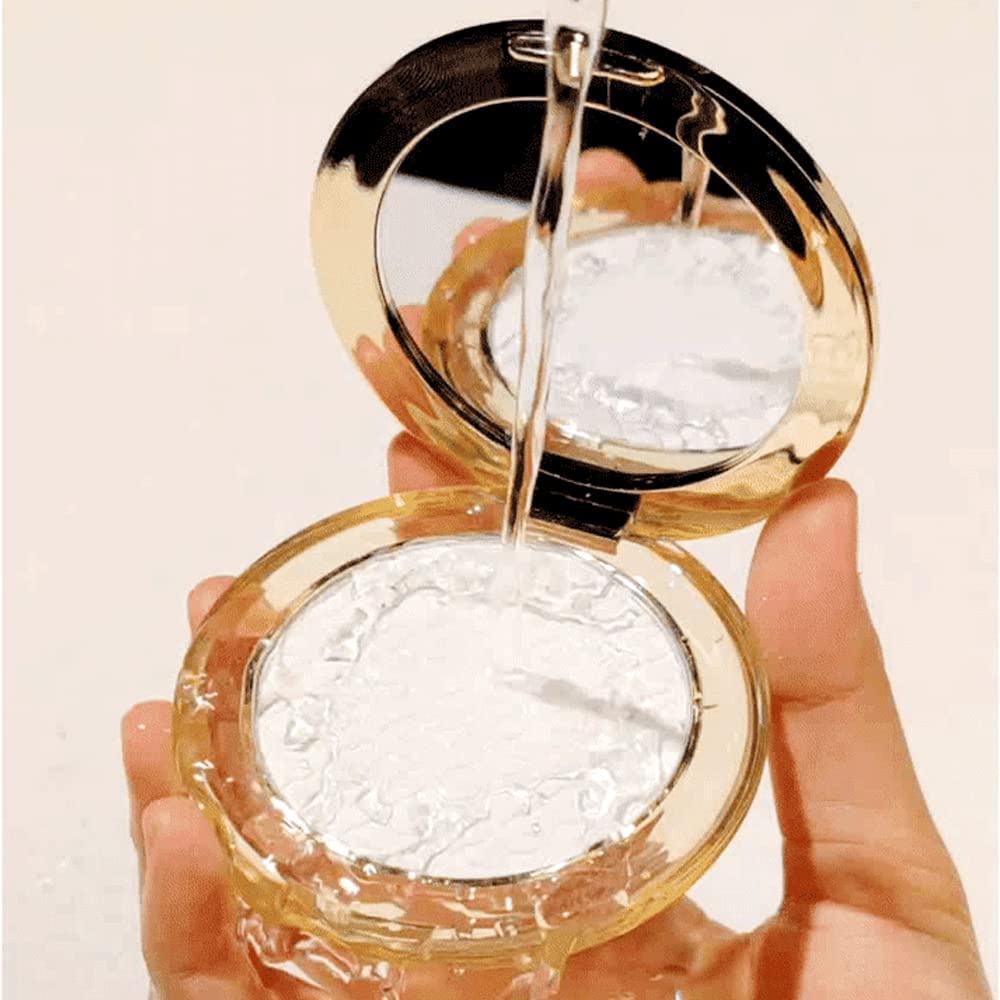 Golden Diamond Face Powder - 2023 New Long Lasting Waterproof Makeup, Oil Control Lightweight Shimmer Powder (Pearlescent) for Flawless Glow | Perfect for Daily Wear, Parties & Photography