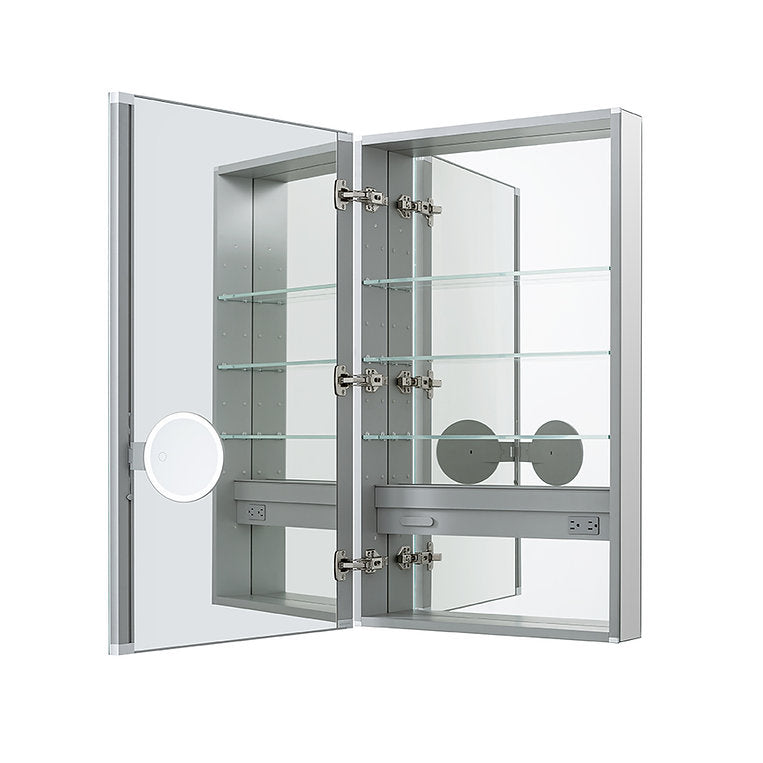 Aquadom Royale 24x36 Inch Right or Left Hinge Medicine Cabinet - Perfect for Bathroom, Bedroom, and Vanity Organization