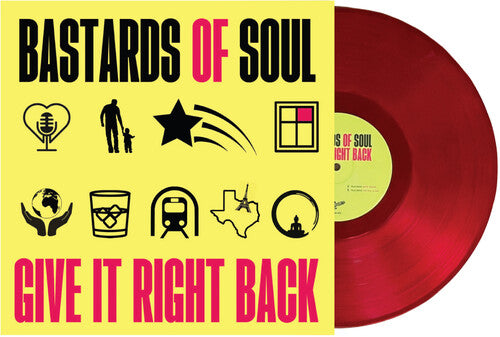 Bastards of Soul - Give It Right Back (Indie Exclusive Red Vinyl LP) | Limited Edition Indie Rock Record for Collectors & Music Lovers | Perfect for Vinyl Collections, Home Listening & Gifts