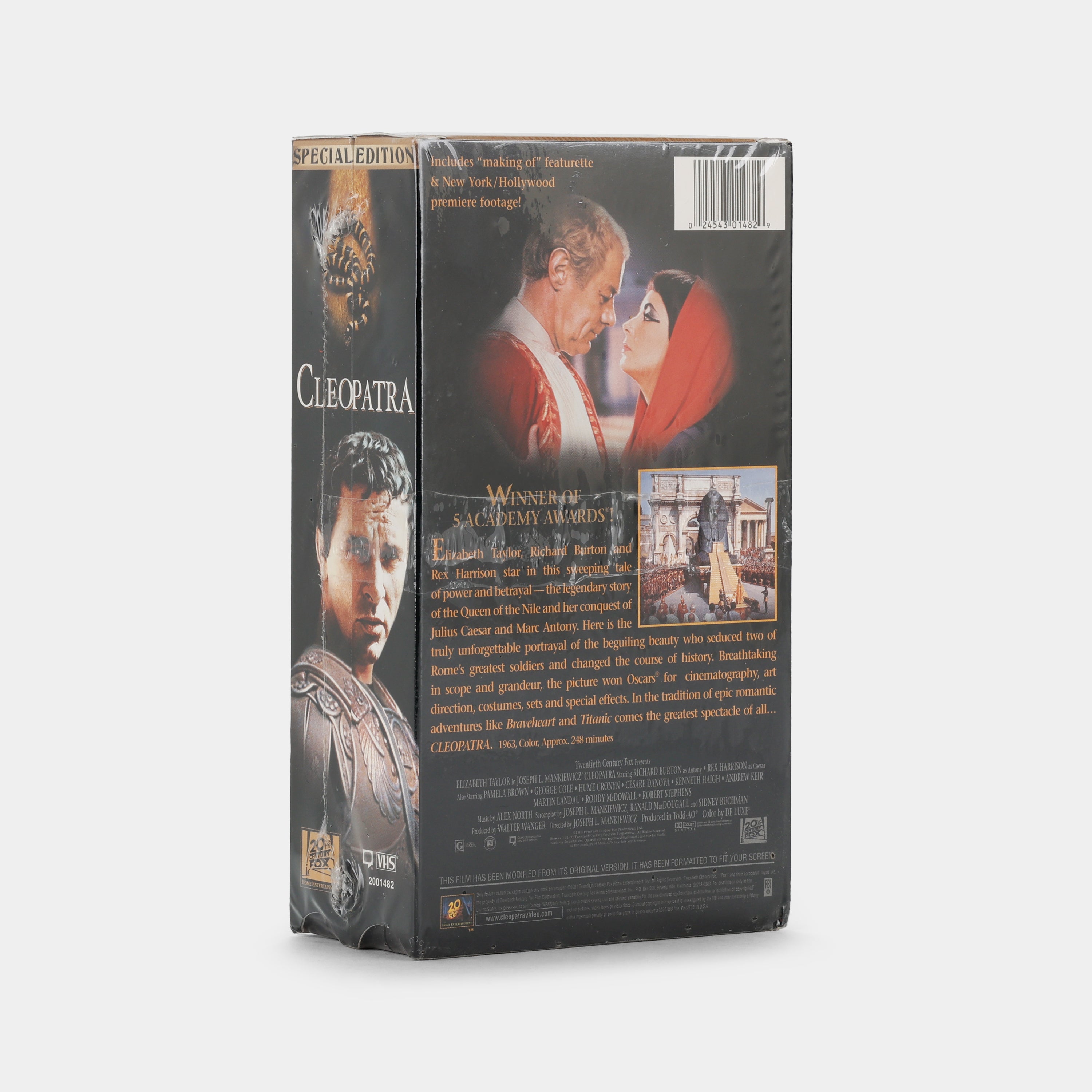 Cleopatra (Sealed) VHS Tape - Classic Movie Collectible for Vintage Film Enthusiasts | Perfect for Home Theater & Retro Movie Nights