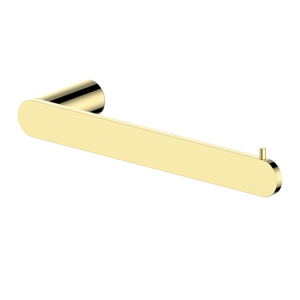 ZLINE Crystal Bay Wall Mounted Towel Holder in Polished Gold - Modern Bathroom Accessory for Bath, Shower & Spa Decor (CBY HTH PG)