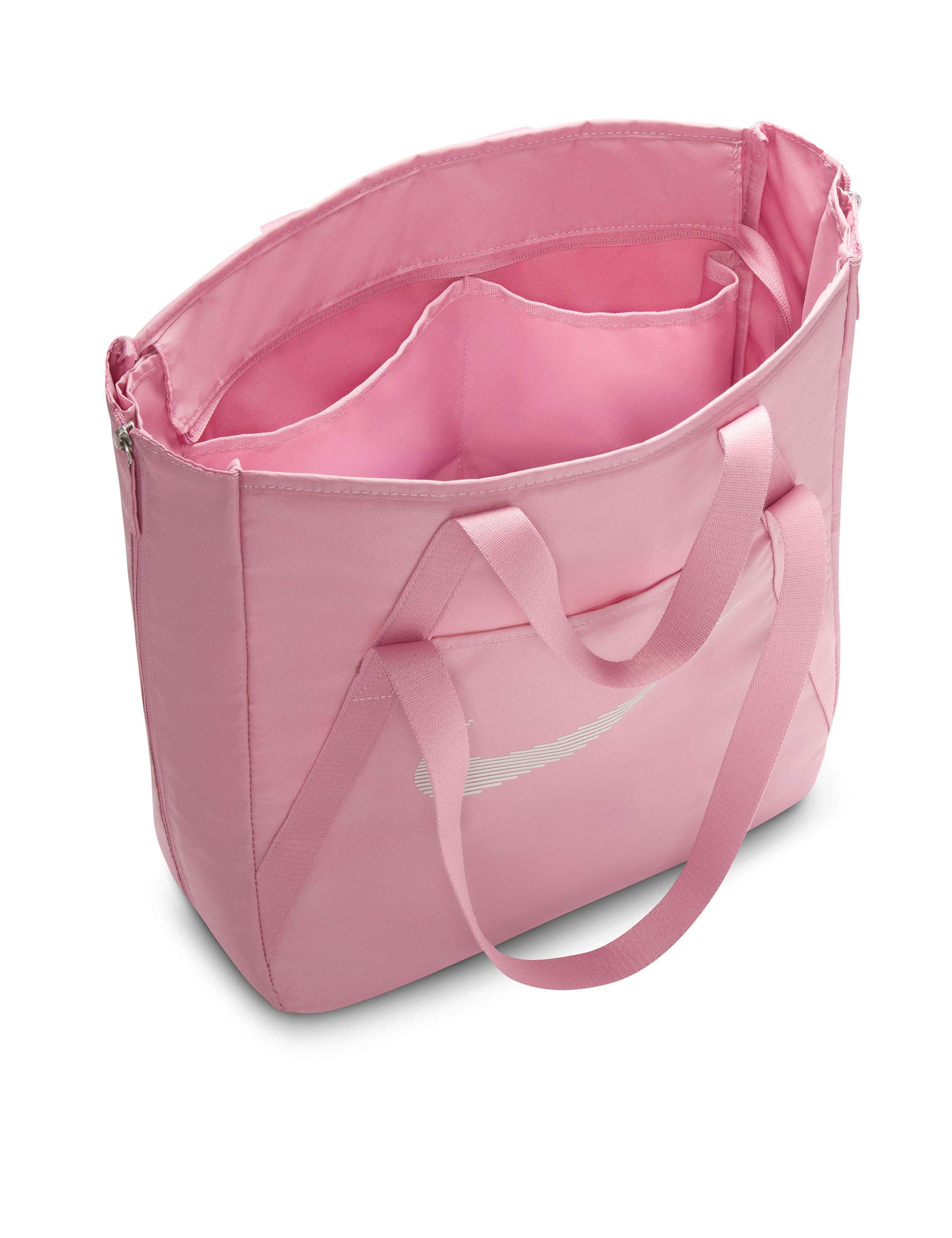 Stylish Gym Tote Bag in Elemental Pink & White - Perfect for Workouts, Yoga, and Travel | Durable Sports Duffel for Women & Men