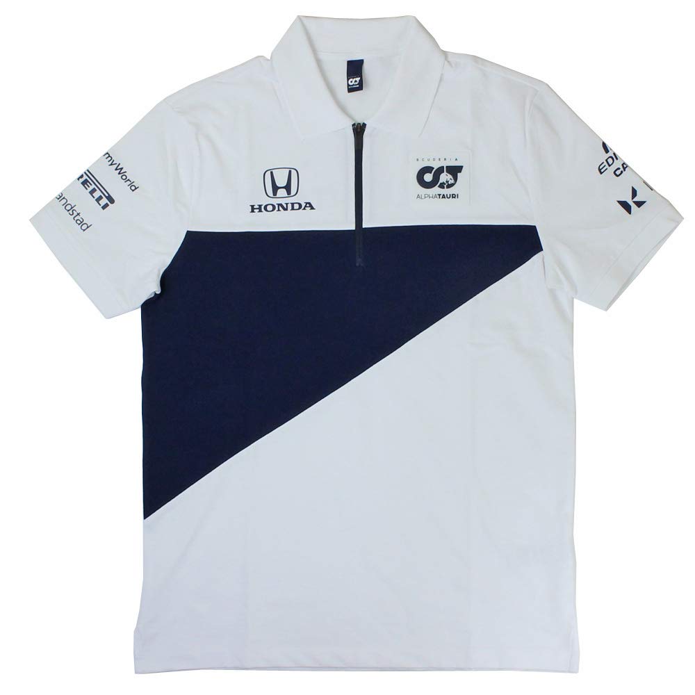 Scuderia AlphaTauri 2021 Men's Team Polo Shirt - Official White Racing Shirt for F1 Fans | Perfect for Grand Prix Events & Motorsport Enthusiasts