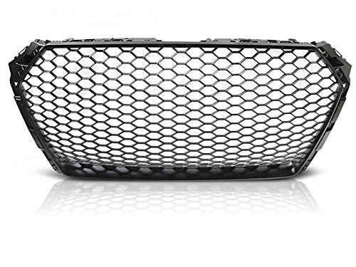 V-MAXZONE PARTS Front Grill for Audi A4 B9 (2015-2019) - Honeycomb Mesh Sport Grille in Black | Sedan & Avant Models | Enhances Sporty Look & Vehicle Aerodynamics