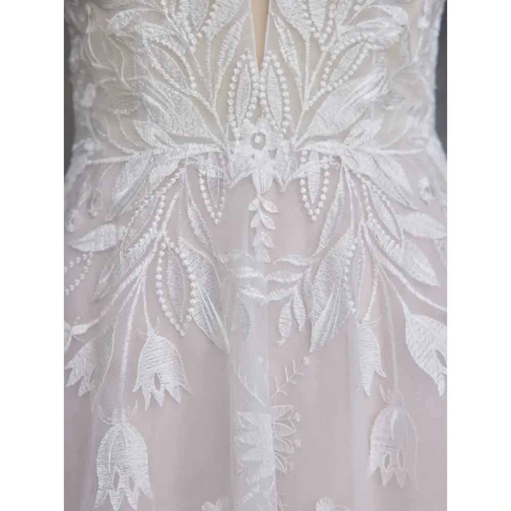 Keisha by Maggie Sottero - Elegant Lace Wedding Dress for Brides | Perfect for Church Ceremonies & Beach Weddings