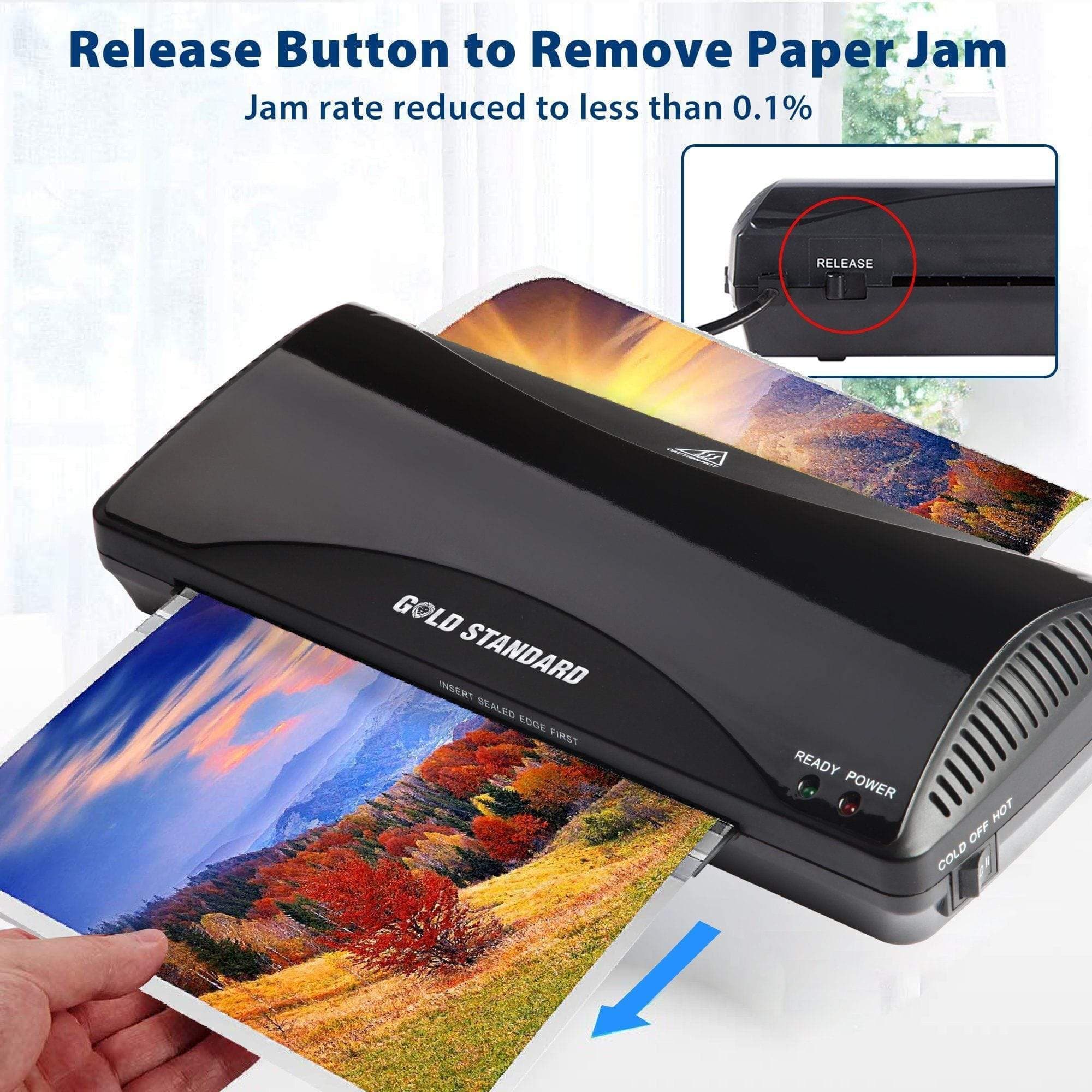 Goldstandard USA 3002 Laminator Machine - Professional Document & Photo Laminating for Office, School & Home Use