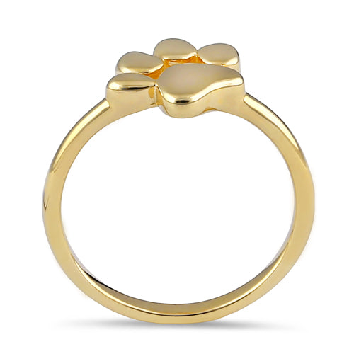 14K Solid Gold Dog Paw Ring for Women - Dainty & Elegant Jewelry Gift for Dog Lovers, Perfect for Everyday Wear, Anniversary & Valentine's Day