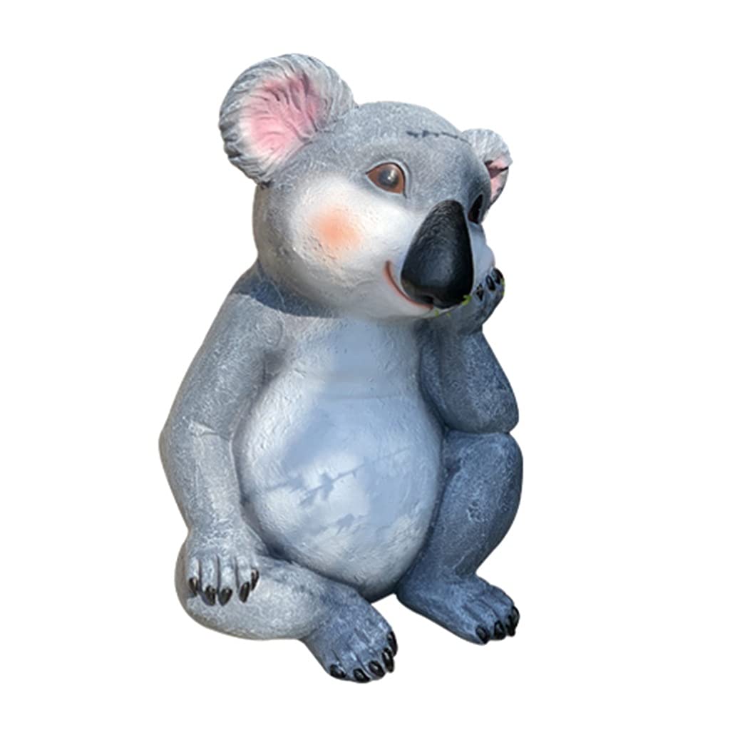Waterproof Resin Koala Garden Statue - Outdoor Lawn Ornament for Courtyard, Balcony & Landscape Decor - Idyllic Koala Sculpture for Garden, Yard & Patio (Size B) - Perfect for Home, Wedding & Gift Scenes