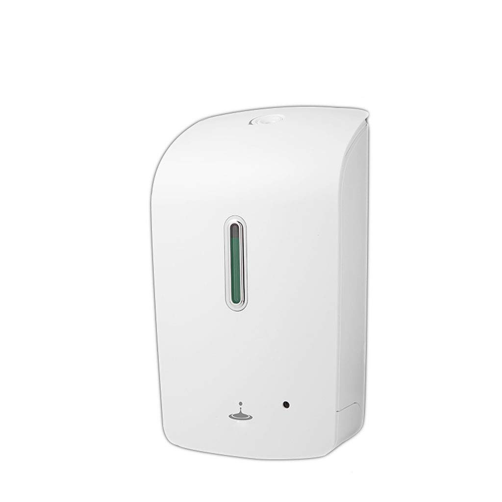 DTSE9 Automatic Sensor Soap Dispenser - 35oz Wall-Mounted Touchless Hand Sanitizer Pump for Bathroom, Kitchen & Office - White (Size A) - Hygienic No-Touch Liquid Soap Dispenser with Smart Motion Sensor Technology