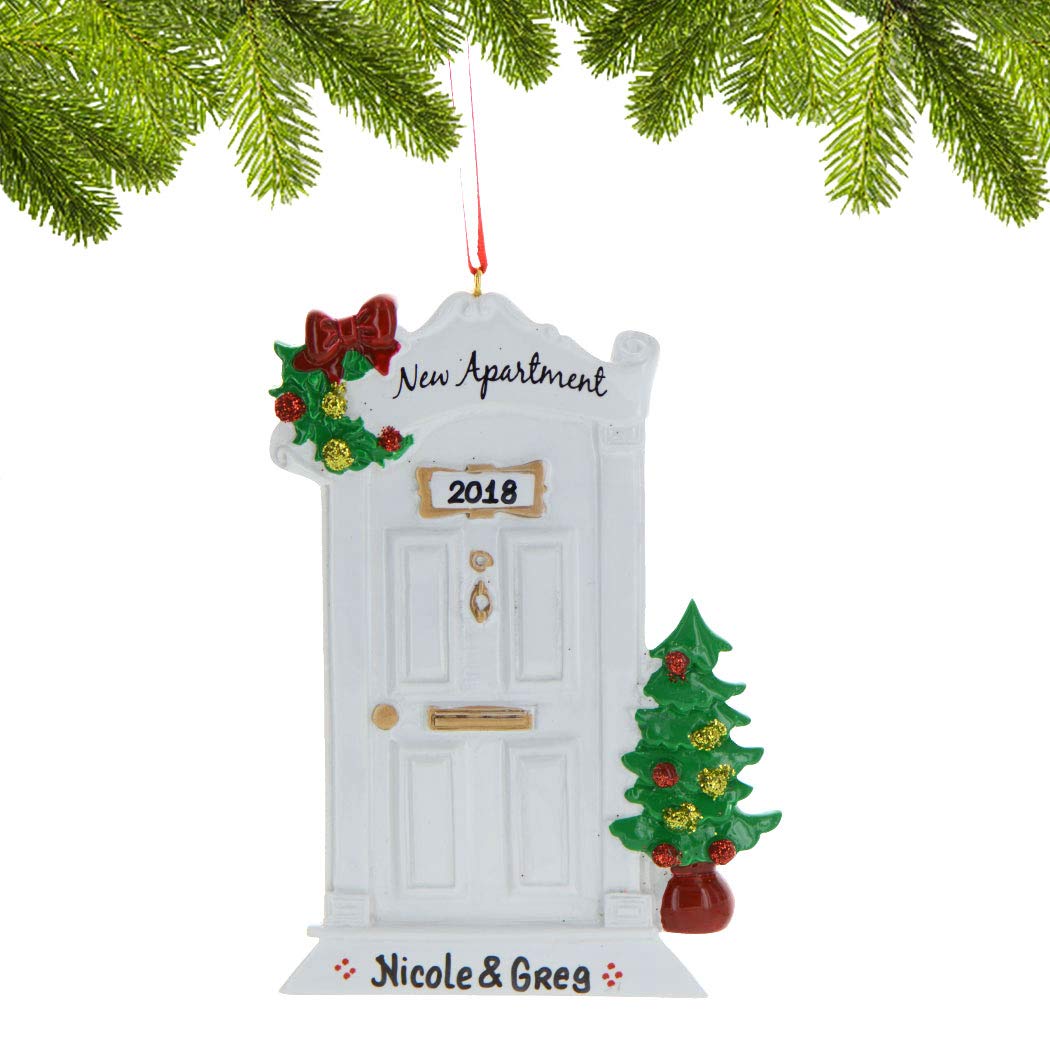 Personalized Housewarming Gifts for New Homeowners - First Home Christmas Ornament 2024, New Apartment Decor, Neighbor Welcome Gift - Perfect for Christmas Tree Decorations & Holiday Home Decor by Elves