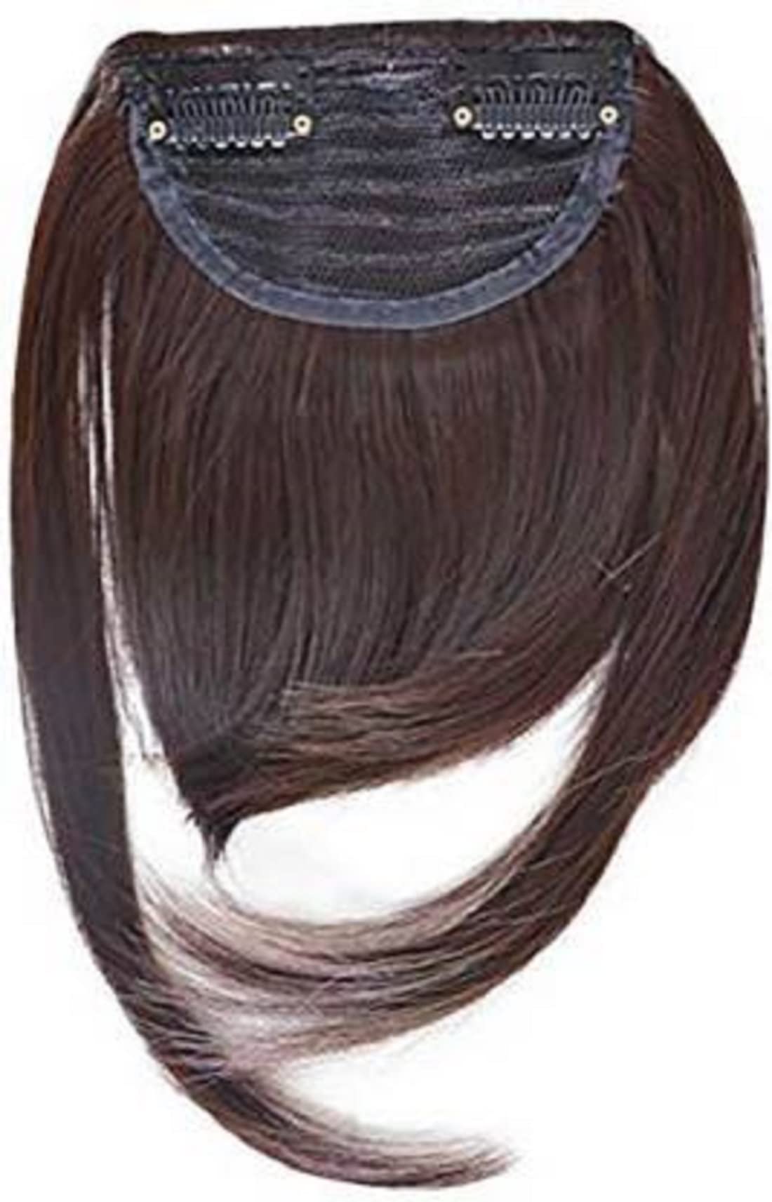 Natural Looking Wispy Bangs Hair Extensions for Women - Brown Fringe Clip-in Bangs | Stylish Front Hairpiece for Girls & Women | Perfect for Cosplay, Daily Wear & Hairstyle Transformation