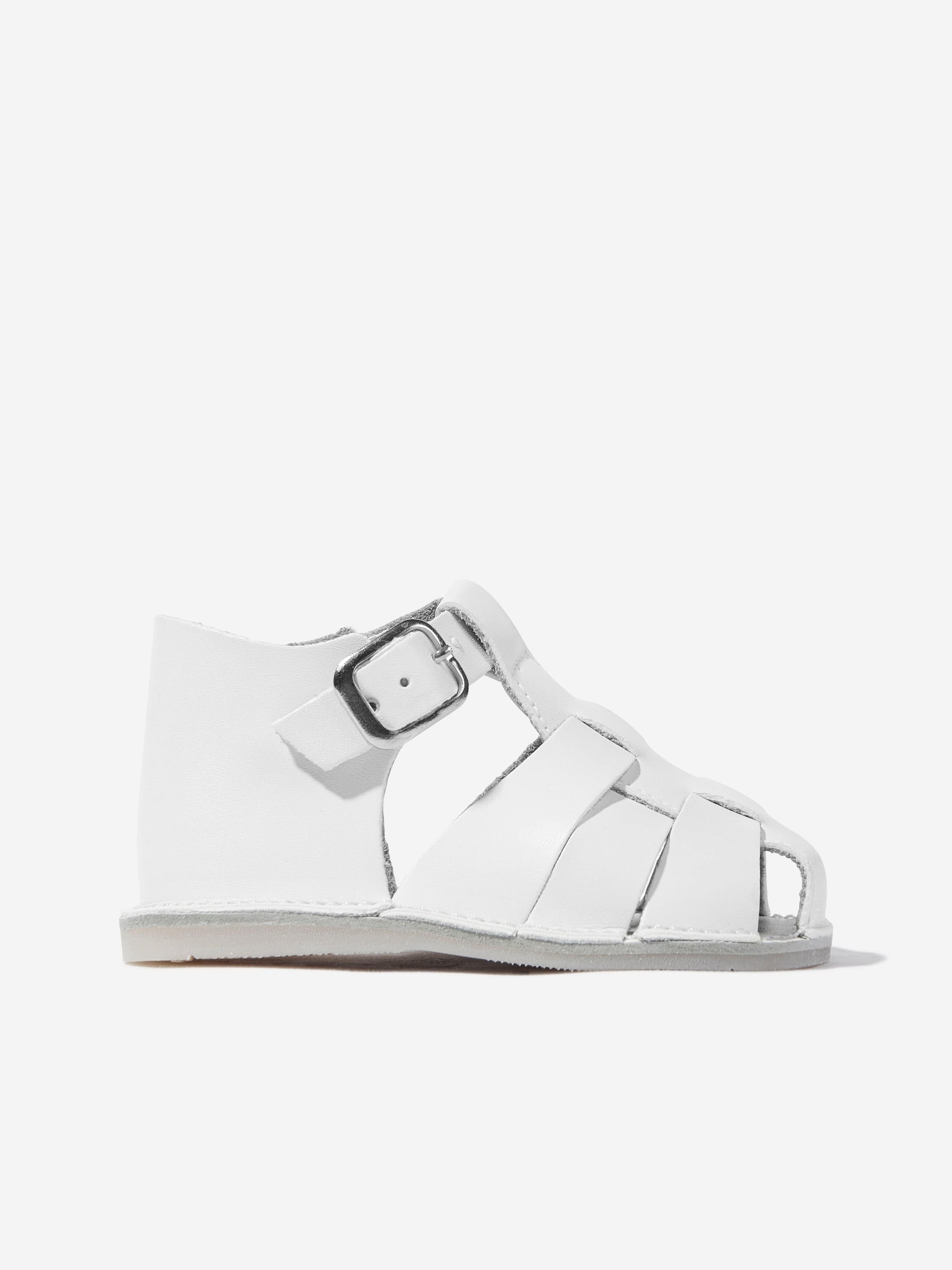 Baby Pre Walker Sandals in White - Soft Sole First Walking Shoes for Infants | Perfect for Indoor Play, Outdoor Adventures & Special Occasions