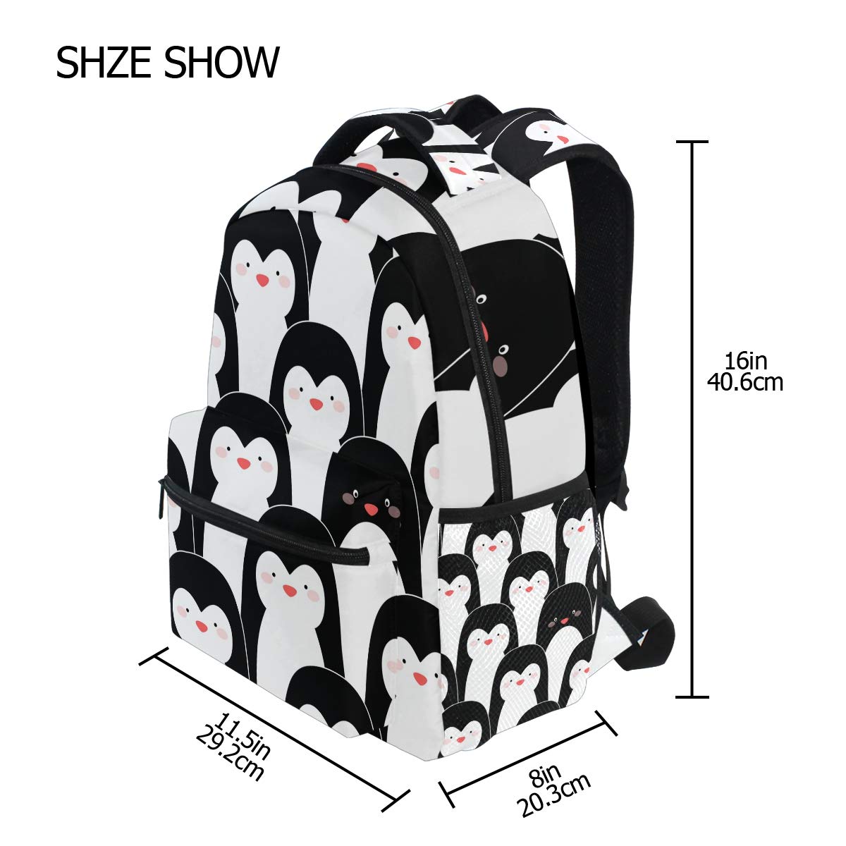 Waterproof Penguin Backpack - Lightweight Travel Laptop Daypack for School, Work & Outdoor Activities | Durable Unisex Backpack for Teens, Men & Women | Perfect for College, Commuting & Hiking Adventures