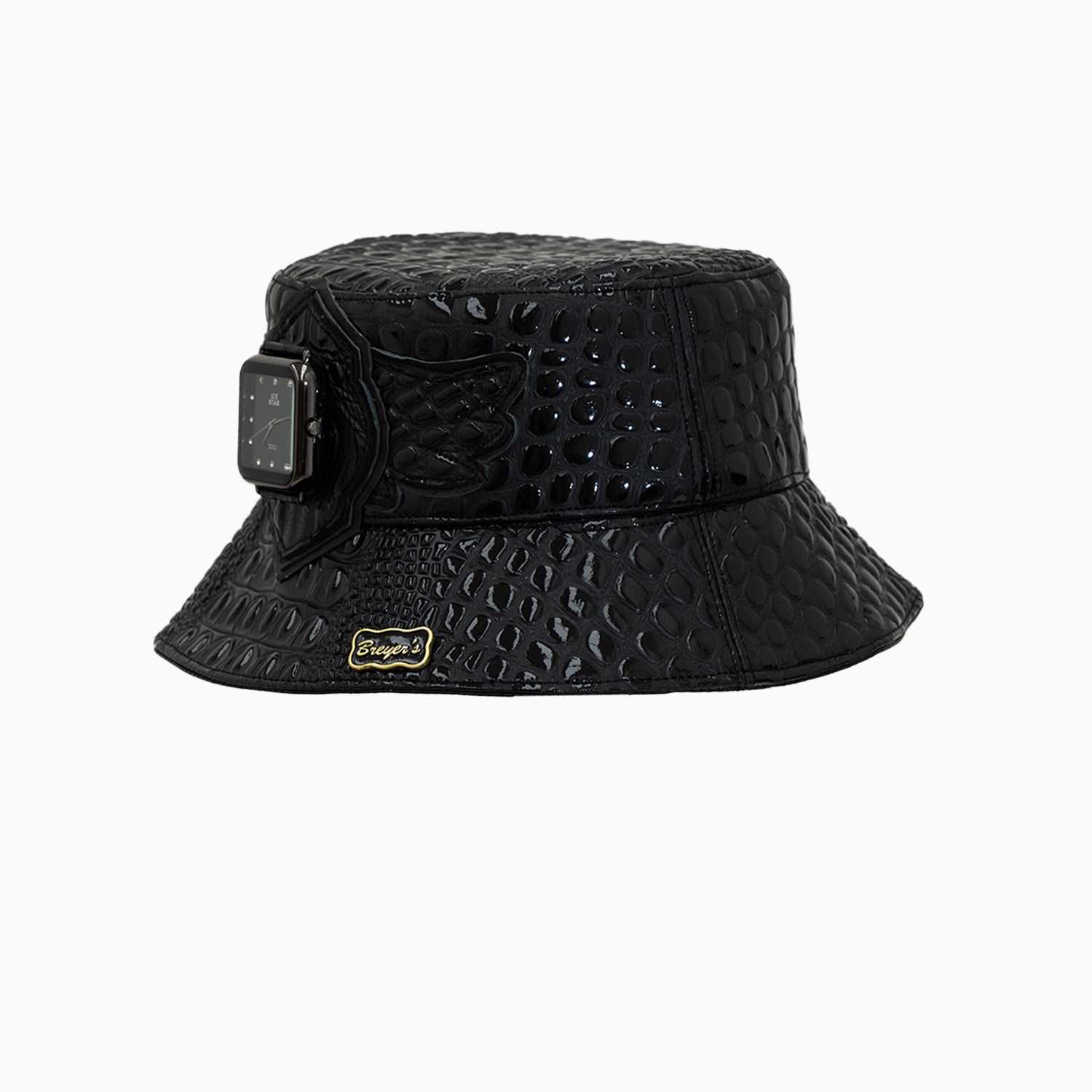 Breyer's Buck 50 Bucket Leather Watch Hat - Stylish Unisex Leather Bucket Hat for Outdoor Activities, Fishing, Hiking & Casual Wear