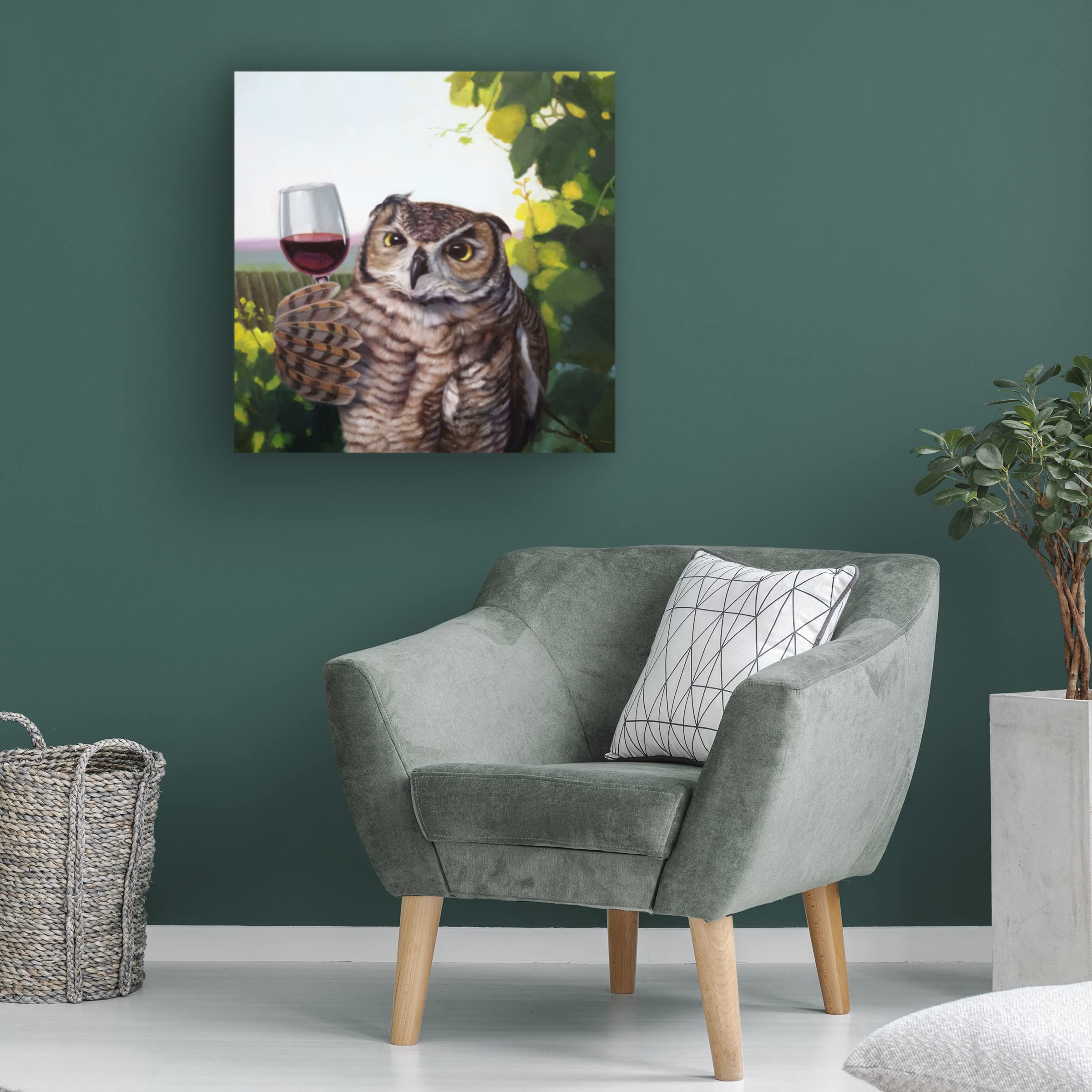 Lucia Heffernan 'The Connoisseur' Premium Canvas Wall Art - Handmade Fine Art Painting for Living Room, Bedroom & Office Decor