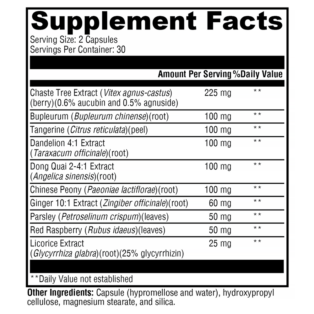 Xymogen PMS Soothe Supplement for Women - Natural Hormone Balance & Mood Support - Relieve PMS Symptoms, Cramps & Bloating - Perfect for Stress Relief & Emotional Well-Being During Menstrual Cycle