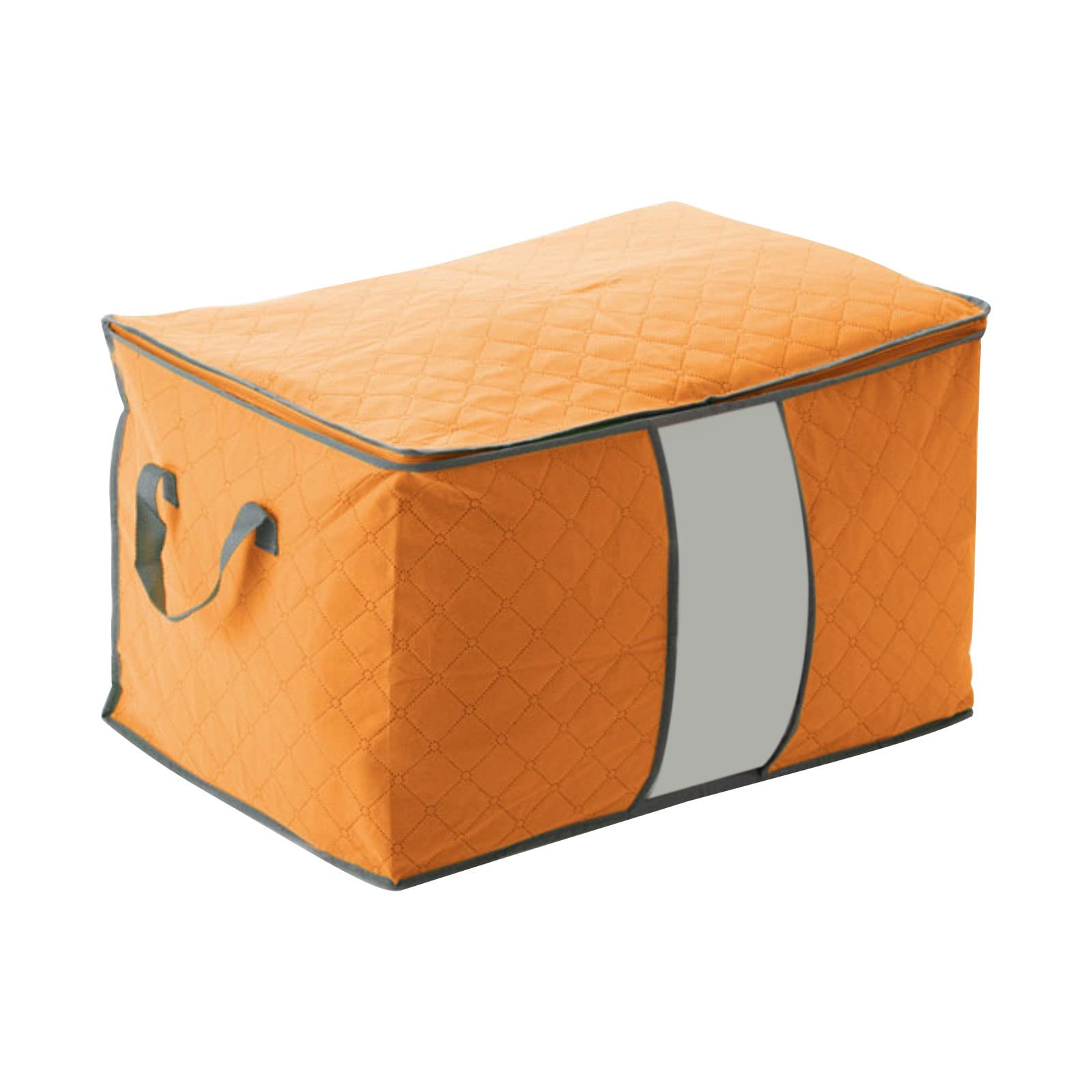 Large Foldable Quilt Storage Box with Window - Home Organization Solution