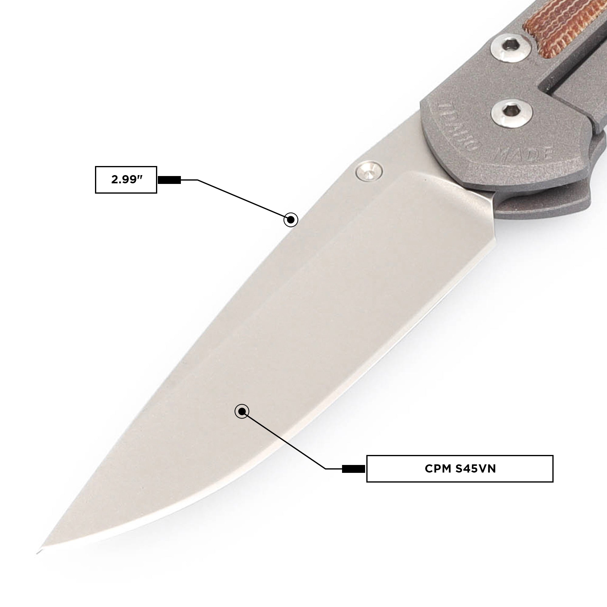 Chris Reeve Knives Small Sebenza 31 LH - Natural Canvas Micarta Inlay Drop Point Folding Knife | EDC, Outdoor, Camping & Survival Gear