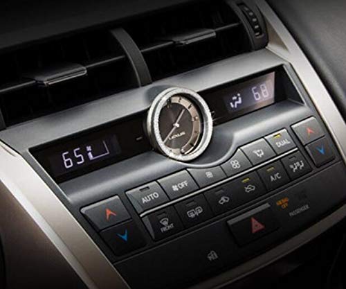 Luxury Rhinestone Car Clock for Lexus ES250 ES300 (2013-2017) - Silver Bling Accessory | Dashboard Decor & Gift for Car Enthusiasts