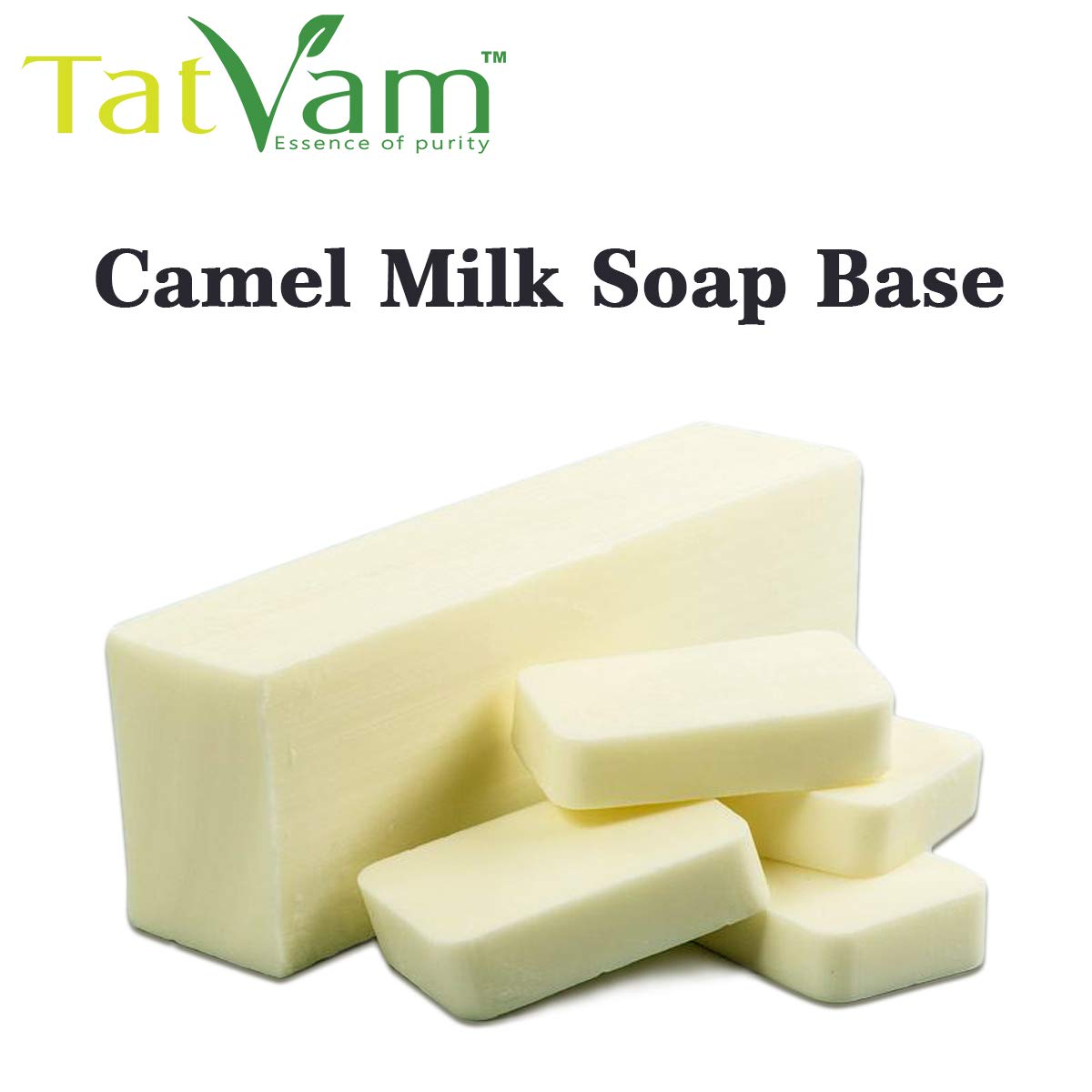 Tatvam Camel Milk Melt and Pour Soap Base 900g - Paraben-Free, Natural Handmade Soap Making Supplies for DIY Skincare, Bath & Body Products - Perfect for Crafters, Homemade Gifts & Spa Treatments