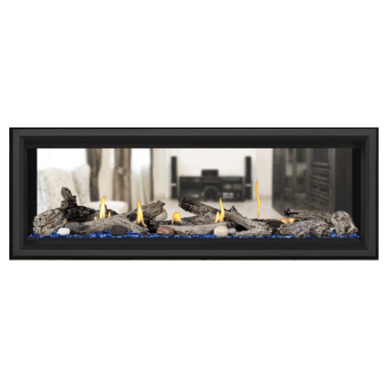 Napoleon Vector 50 See-Through Linear Direct Vent Gas Fireplace LV50N2 - Modern Heating Solution for Living Rooms & Patios