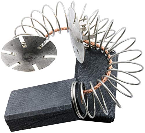 Premium Carbon Brushes 1312 for Atlas Copco Grinder WSB2100S - Replacement Brushes with Auto-Stop, Spring, Cable & Connector - Ideal for Power Tools, Industrial Grinding & Maintenance Work