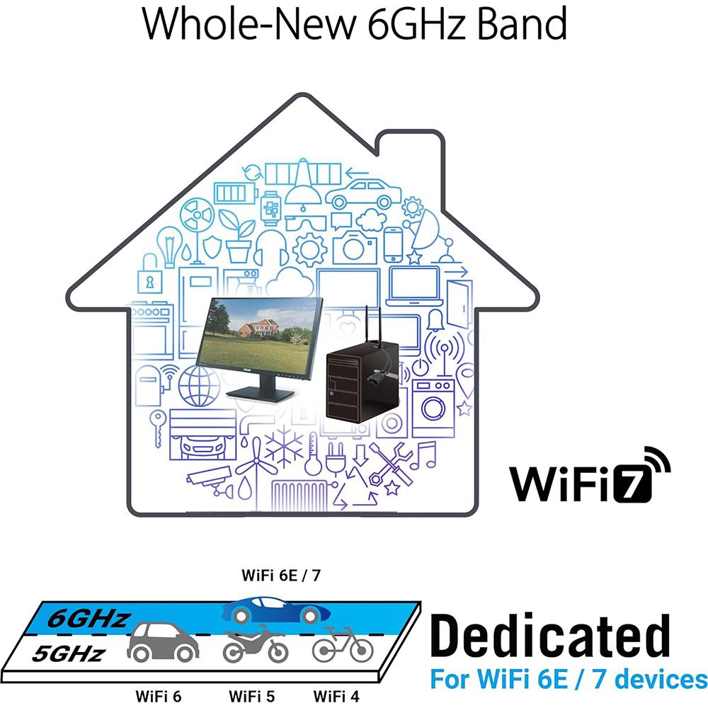 ASUS PCE-AC92BT WiFi 6 Bluetooth 5.2 PCIe Adapter - Dual Band 802.11ax Wireless Network Card for Gaming & Streaming - High-Speed Desktop PC Upgrade for Home & Office Use