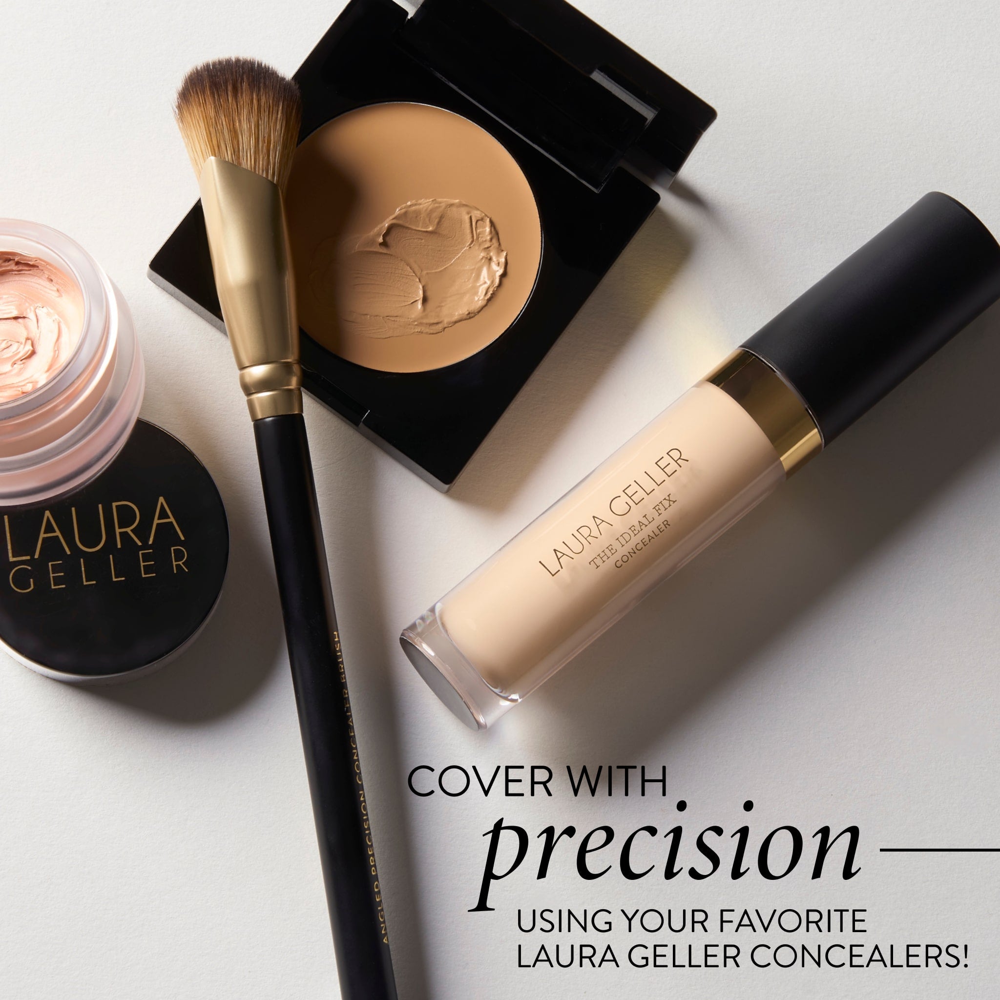 Angled Precision Concealer Brush - Professional Makeup Brush for Flawless Coverage - Perfect for Contouring, Highlighting & Under Eye Concealer Application