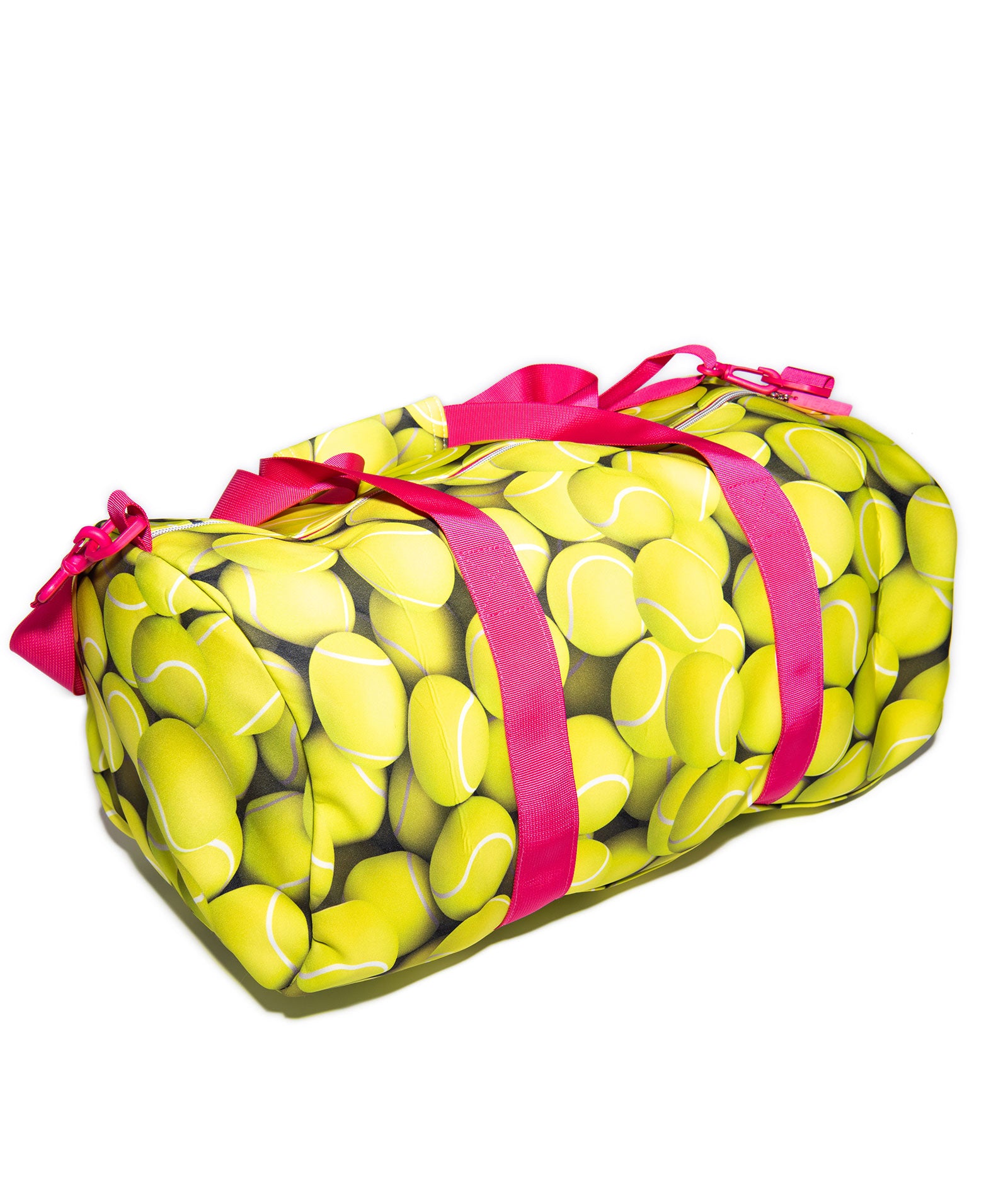 Terez Girls Tennis Balls Scuba Duffle Bag - Waterproof Sports Gym Bag for Women & Teens - Perfect for Tennis, Swimming, Gym, Travel & School