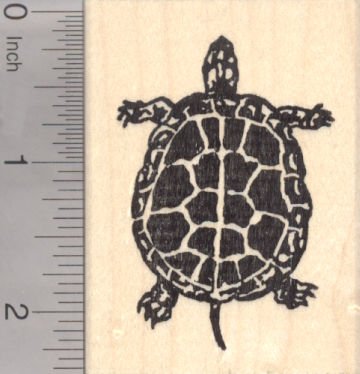 Handmade Turtle Rubber Stamp for Scrapbooking, Card Making & DIY Crafts - Eco-Friendly Ink Art Supplies for Kids & Adults
