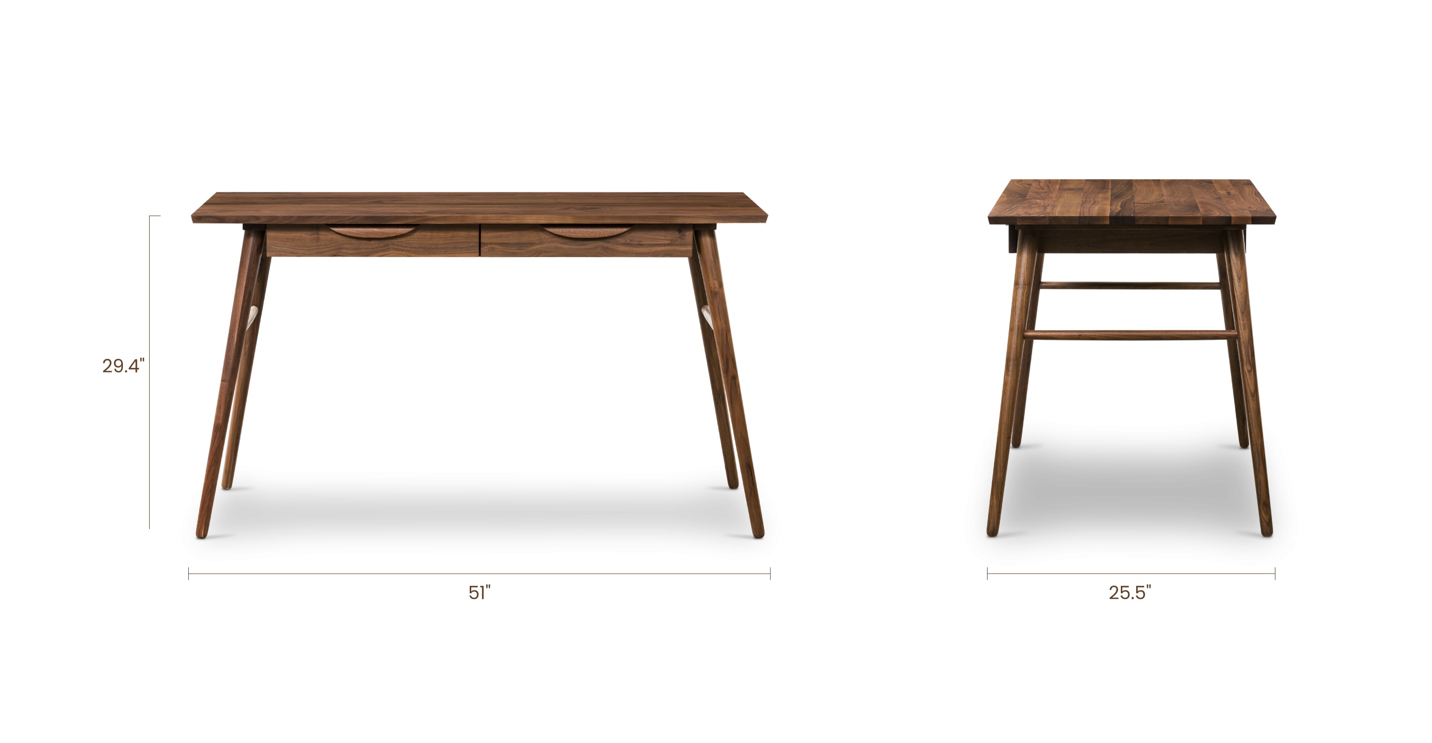 Ergonomic Etta Office Desk - Modern Writing Desk with Storage Drawer, Home Office Furniture for Small Spaces | Perfect for Remote Work, Study & Crafting