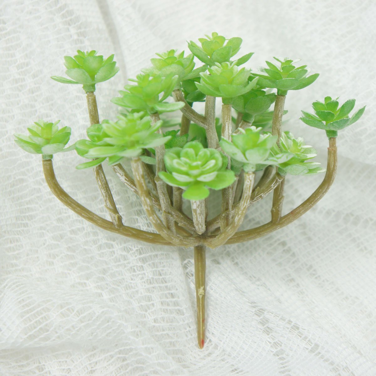 Premium Green Artificial Succulent Plants for Home & Office Decor - Fake Succulents for Table Centerpieces, Wedding Decor, and Shelf Displays
