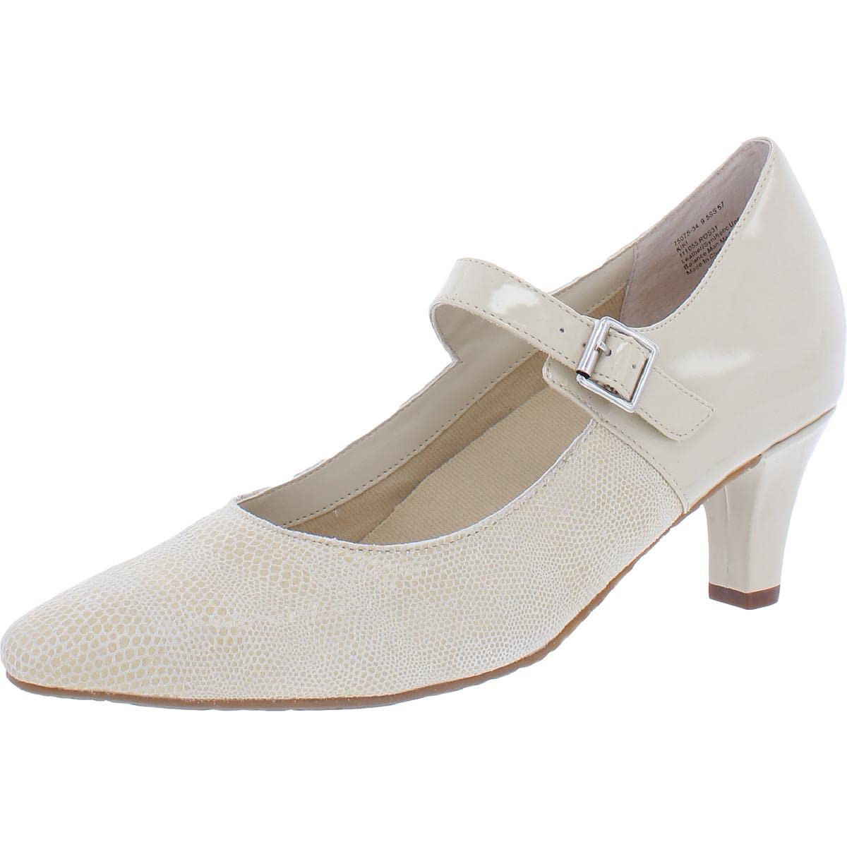 Ros Hommerson Kiki 75075 Women's Dress Heels - Leather Buckle Strap Pumps for Wedding, Party & Office Wear - Comfortable High Heel Shoes for Professional & Formal Occasions