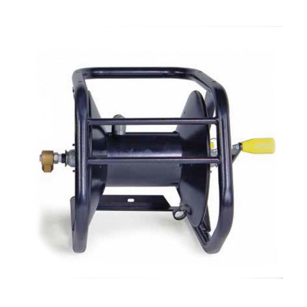 Legacy 100ft (3/8 Inch) Powder Coated Steel Stackable Hot Water Hose Reel 6000 PSI - Perfect for Industrial, Commercial, and Residential Hot Water Applications