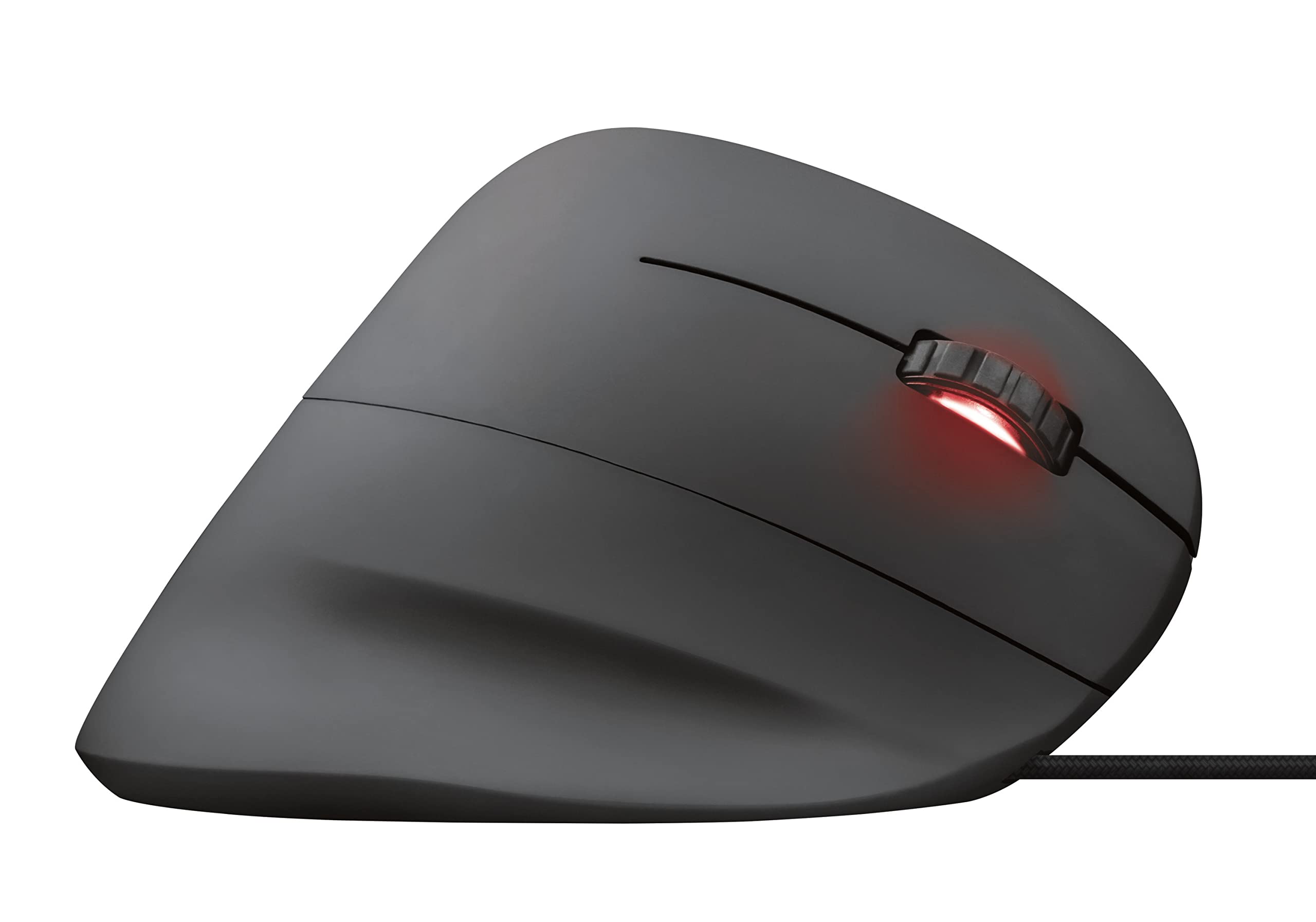 Trust GXT 144 Rexx Ergonomic Vertical Gaming Mouse - 10000 DPI Adjustable, 6 Programmable Buttons, RGB Lighting, Software Control for PC/Mac - Perfect for FPS, MMO Gaming & Office Work (Black)