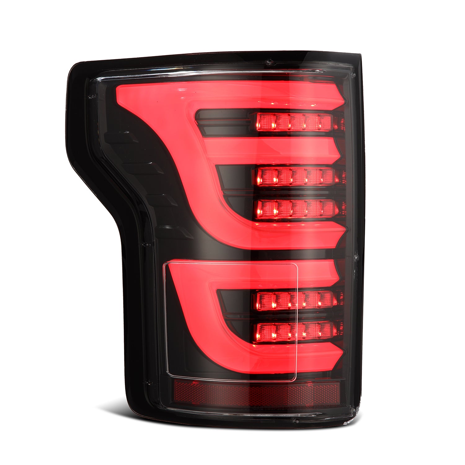 15-20 Ford F150 LUXX Series LED Tail Lights Alpha Black - Smoked Lens for Enhanced Style & Visibility - Perfect for Night Driving & Custom Truck Upgrades