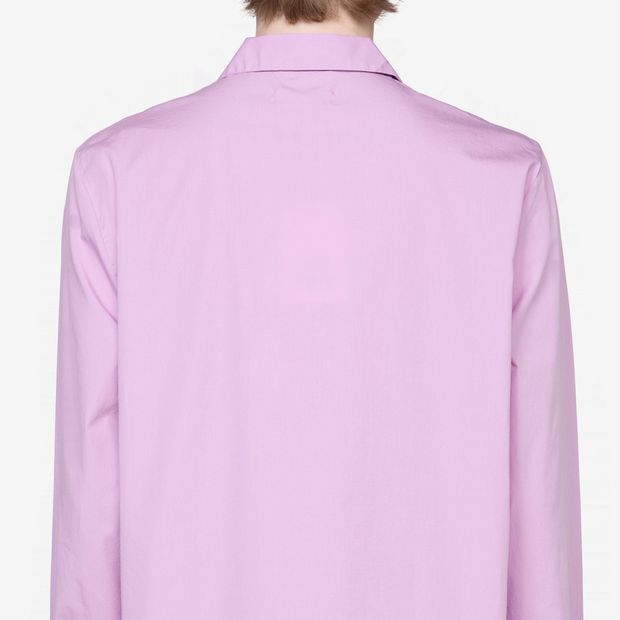Premium Cotton Poplin Pajama Shirt for Women - Soft & Breathable Sleepwear in Purple & Pink - Perfect for Nighttime Comfort & Lounge Wear