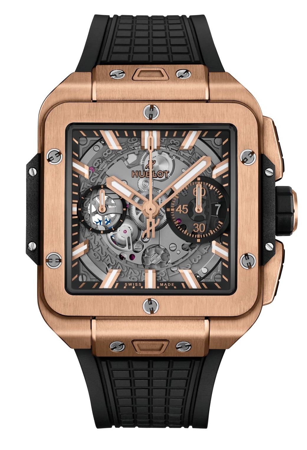Hublot Square Bang Unico 18K King Gold Men's Luxury Watch - Premium Swiss Timepiece for Business, Gifting & Special Occasions