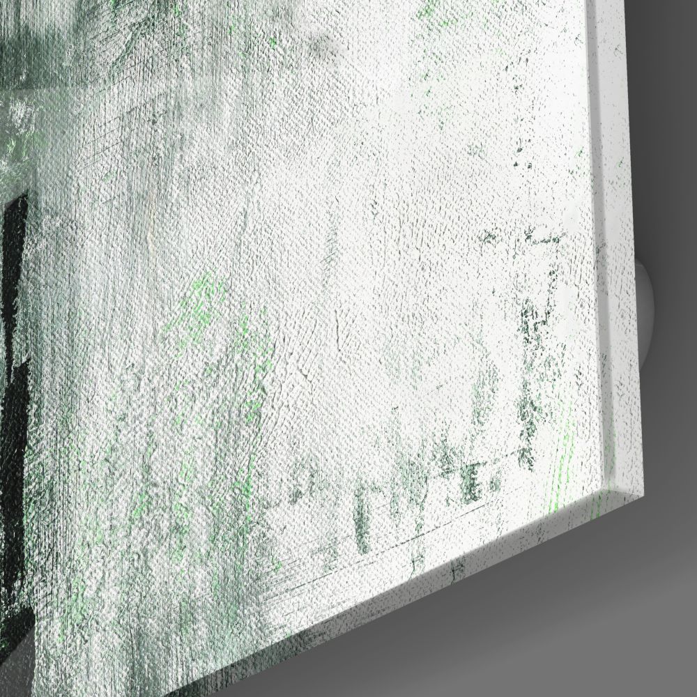 Green Abstract Wall Art Canvas Painting - Modern Home Decor for Living Room, Bedroom & Office - Perfect for Boho, Scandinavian & Minimalist Interior Design