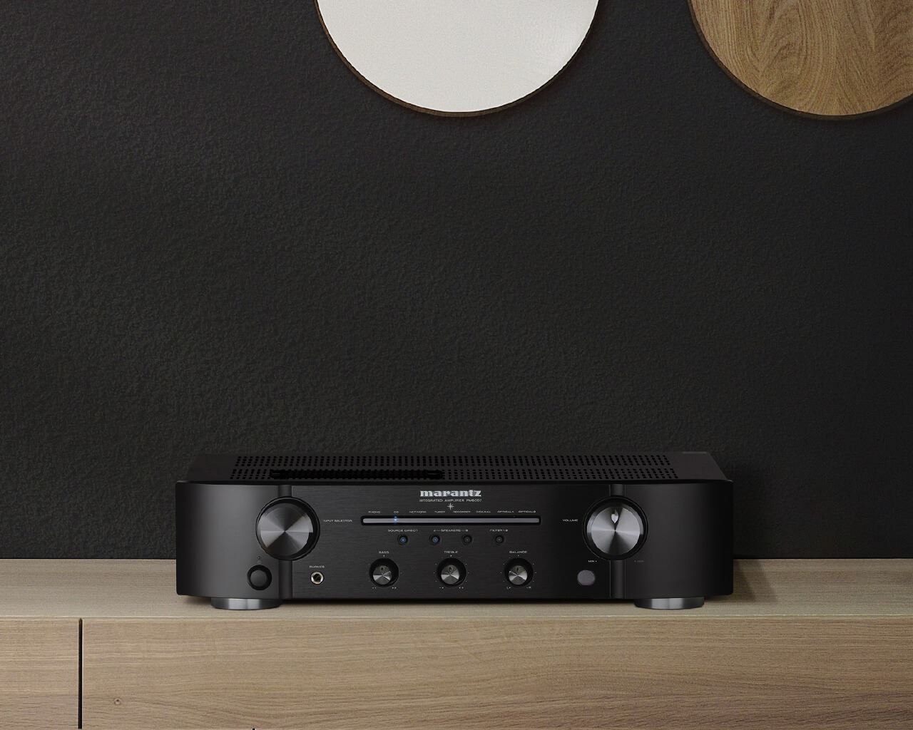 Marantz PM6007 Integrated Stereo Amplifier - Hi-Fi Audio System for Home Theater & Music Listening | Compact Design for Bookshelf & Desktop Use